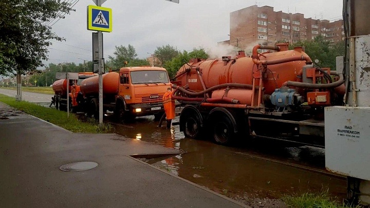 В Красноярске за один день выпала месячная норма осадков